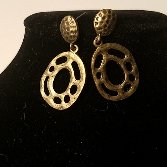 not known Jewelry - NWOT brass-tone earrings